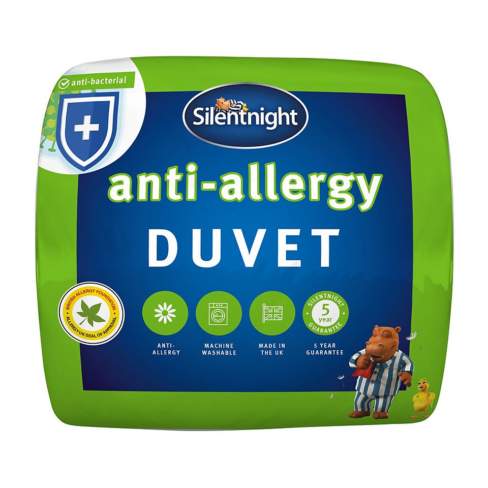 Silentnight anti-allergy 10.5 duvet single