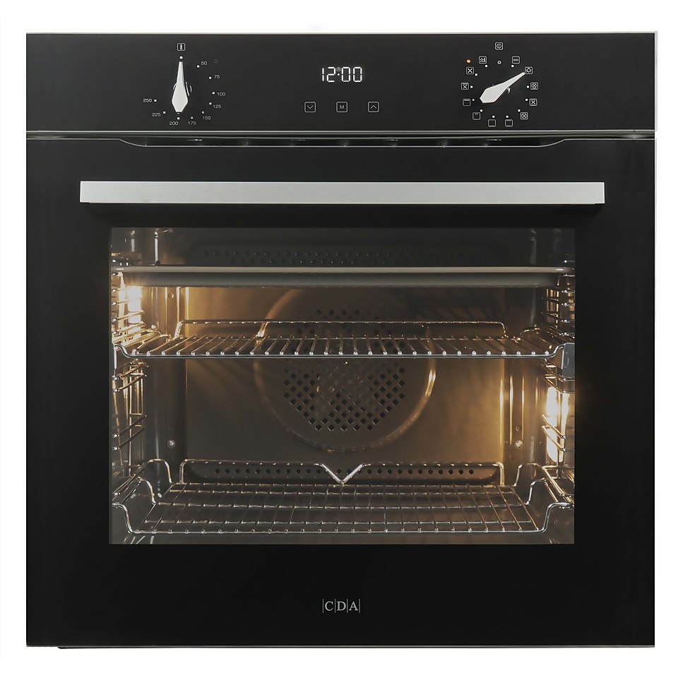 CDA SL300BL Built-in Single Electric Oven- 12 Function - Black