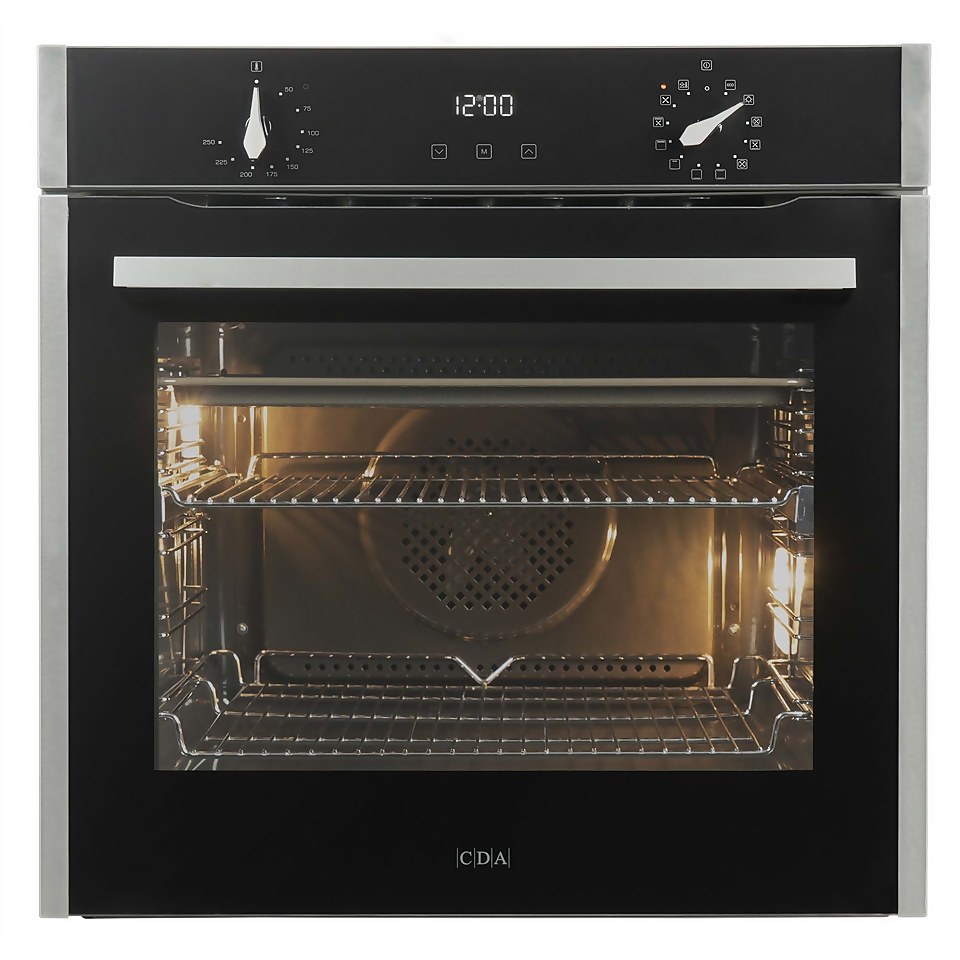 CDA SL300SS Built-in Single Electric Oven - 12 Function - Stainless Steel