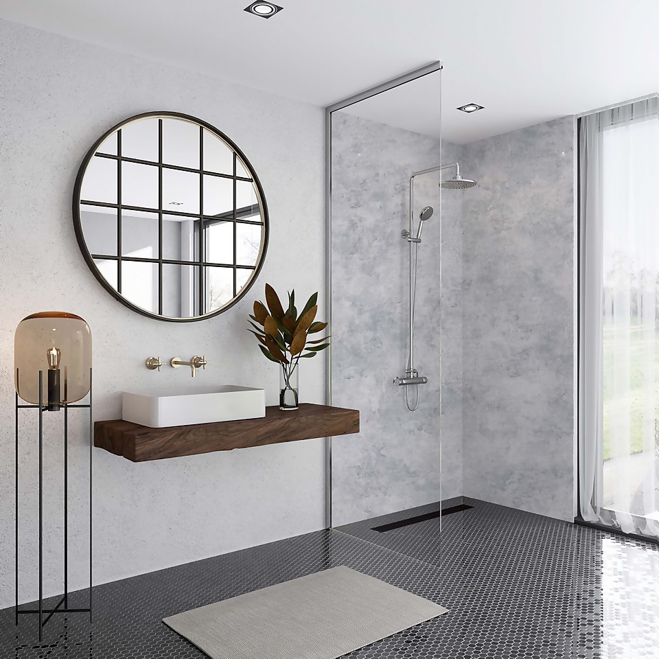 Wetwall Elite Post Formed Shower Wall Panel Caliza 2420x1200x10mm