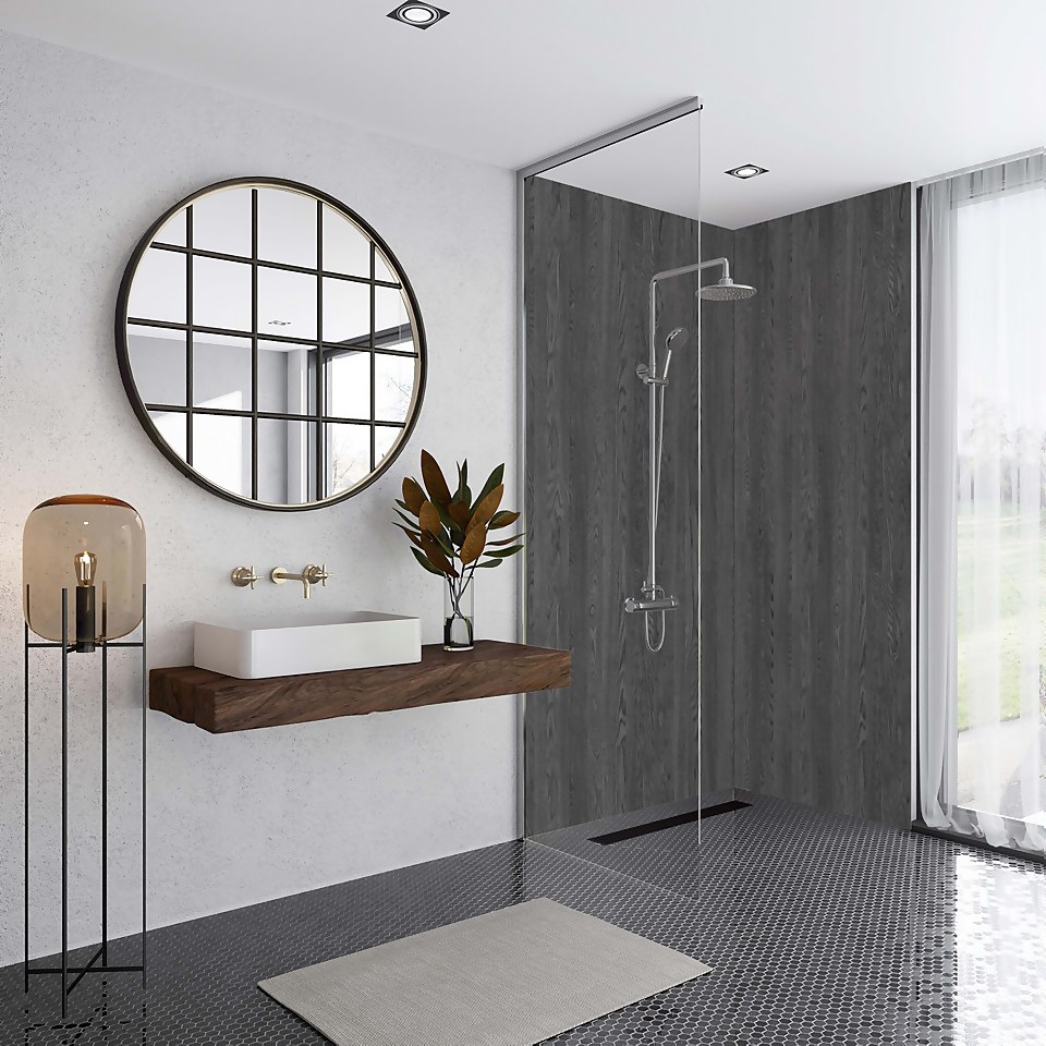 Wetwall Elite Tongue & Grooved Shower Wall Panel Bomarzo - 2420mm x 600mm x 10mm