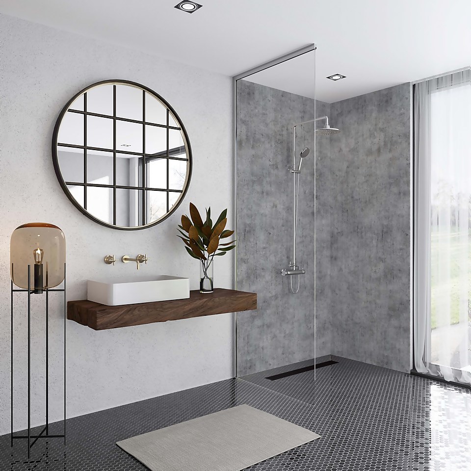 Wetwall Elite Post Formed Shower Wall Panel Ravello - 2420x1200x10mm