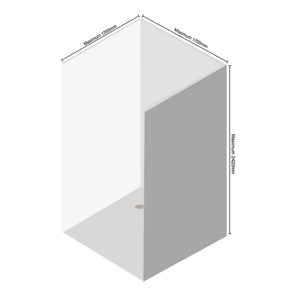 Wetwall Elite 3 Sided Wall Panel Kit - Artico