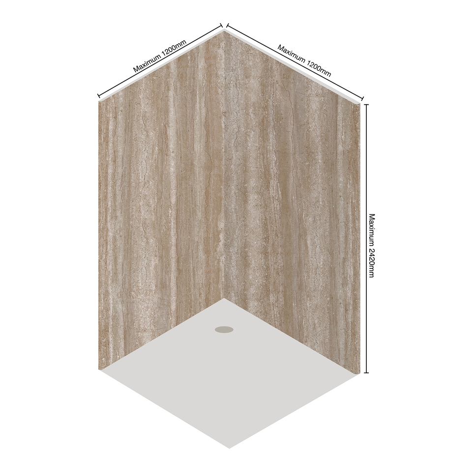 Wetwall Elite 2 Sided Wall Panel Kit - Sovana