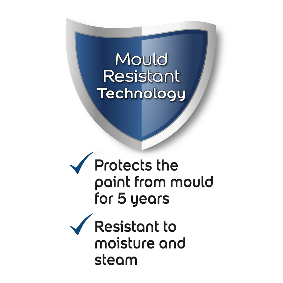 Dulux Easycare Bathroom Rock Salt Soft Sheen Paint - 2.5L | Homebase