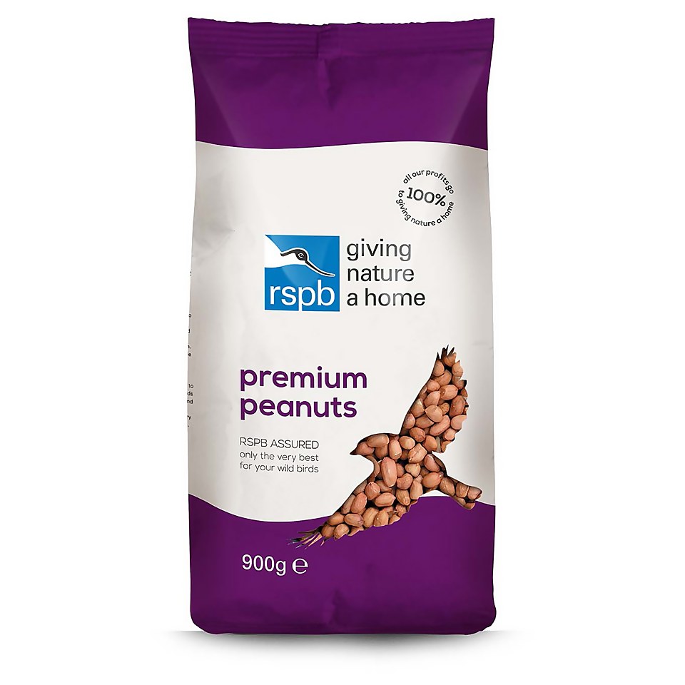 RSPB Premium Peanuts for Wild Birds - 900g