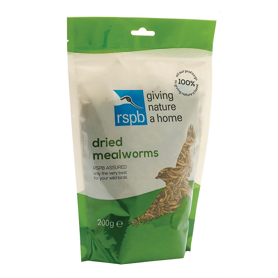 RSPB Mealworms for Wild Birds - 200g