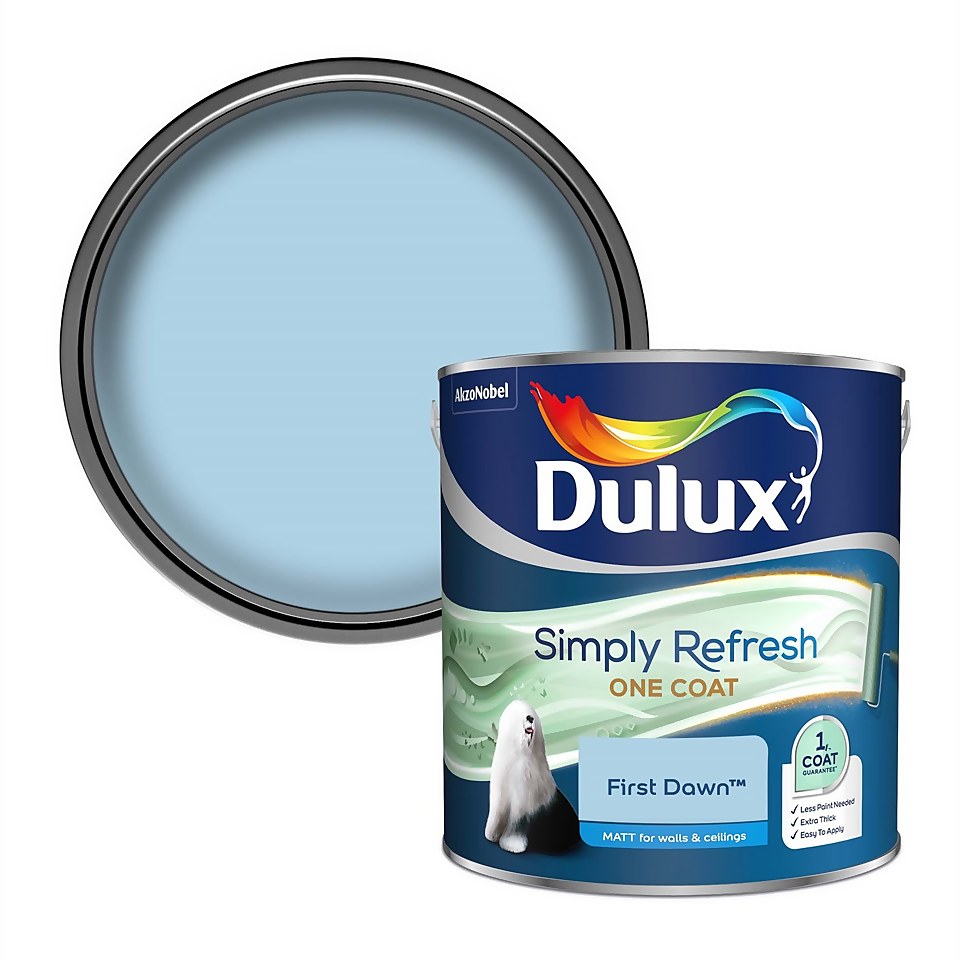 Dulux Simply Refresh One Coat Matt Emulsion Paint First Dawn - 2.5L