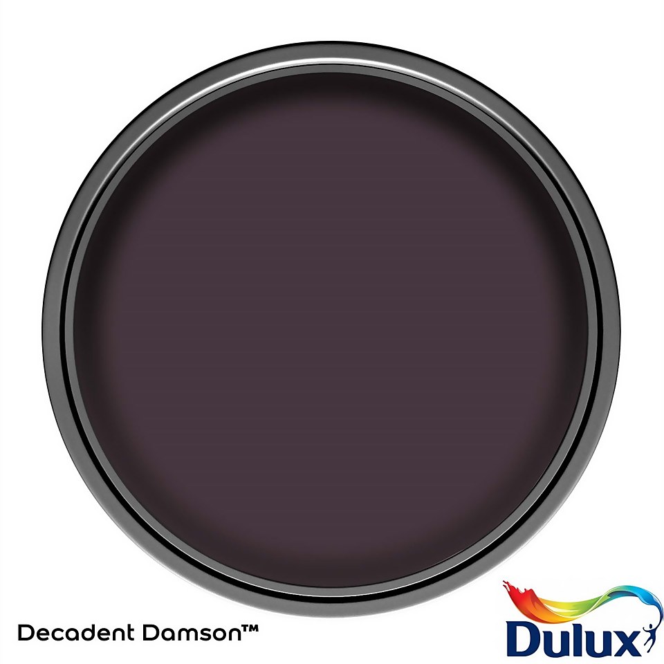 Dulux Simply Refresh Feature Wall One Coat Matt Emulsion Paint Decadent Damson - 1.25L