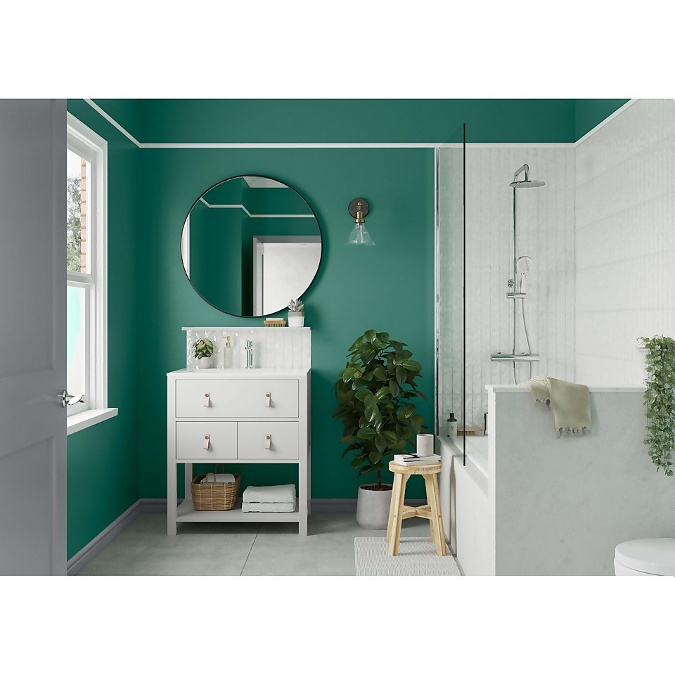 Dulux Simply Refresh Feature Wall One Coat Matt Emulsion Paint Emerald Glade - 1.25L
