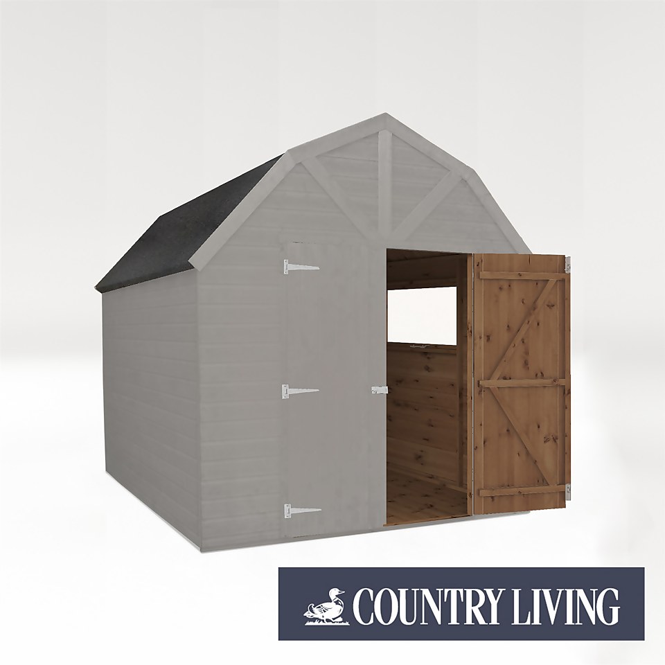 Country Living Appleby 8 x 8 Premium Pressure Treated Shiplap T&G Dutch Barn Painted + Installation - Thorpe Towers