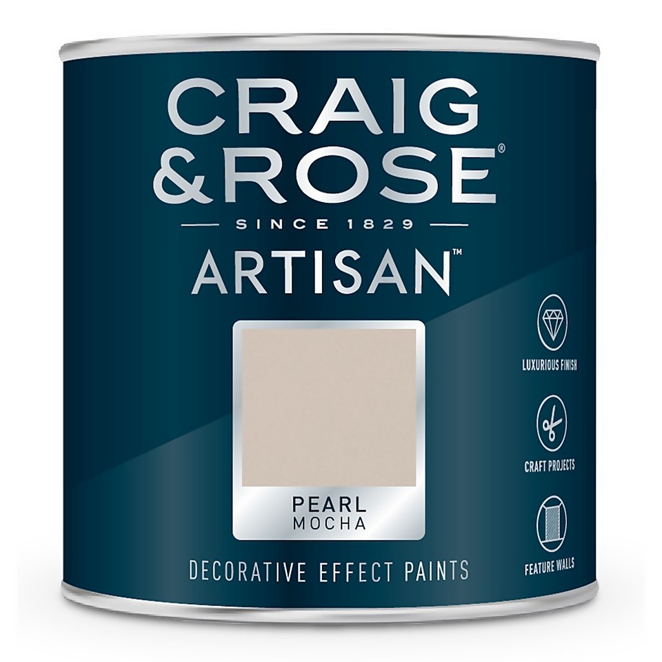 Craig & Rose Artisan Pearl Effect Paint - Mocha Pearl - 250ml