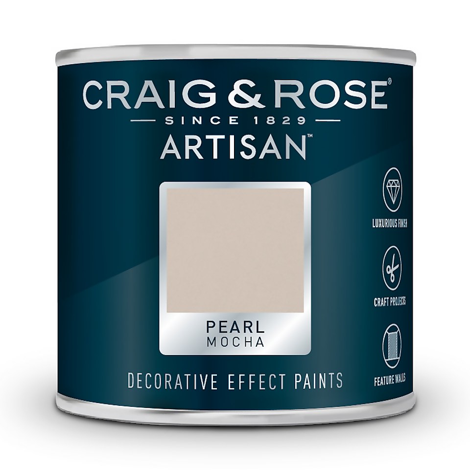 Craig & Rose Artisan Pearl Effect Paint - Mocha Pearl - 125ml