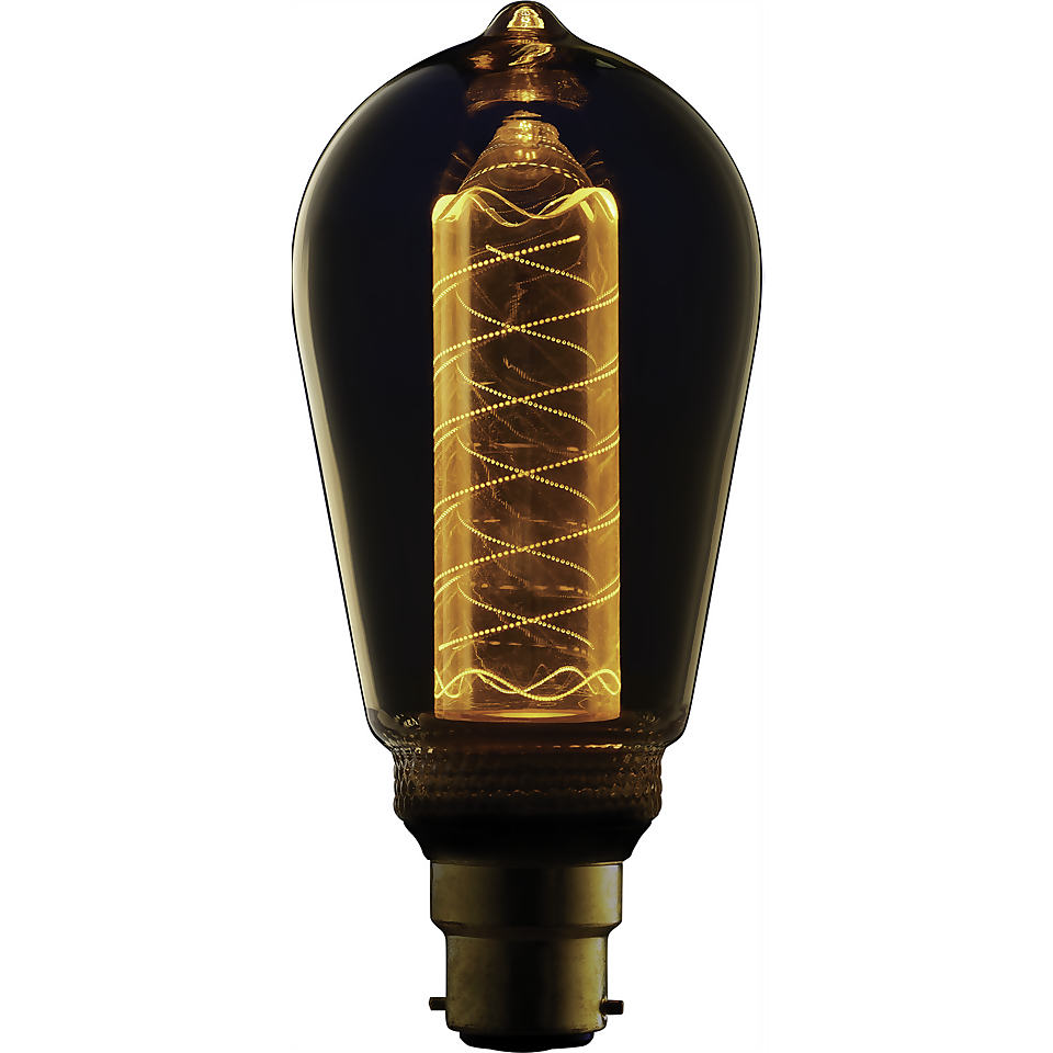 TCP LED Vintage ST64 13WEQ B22 Twist Light Bulb