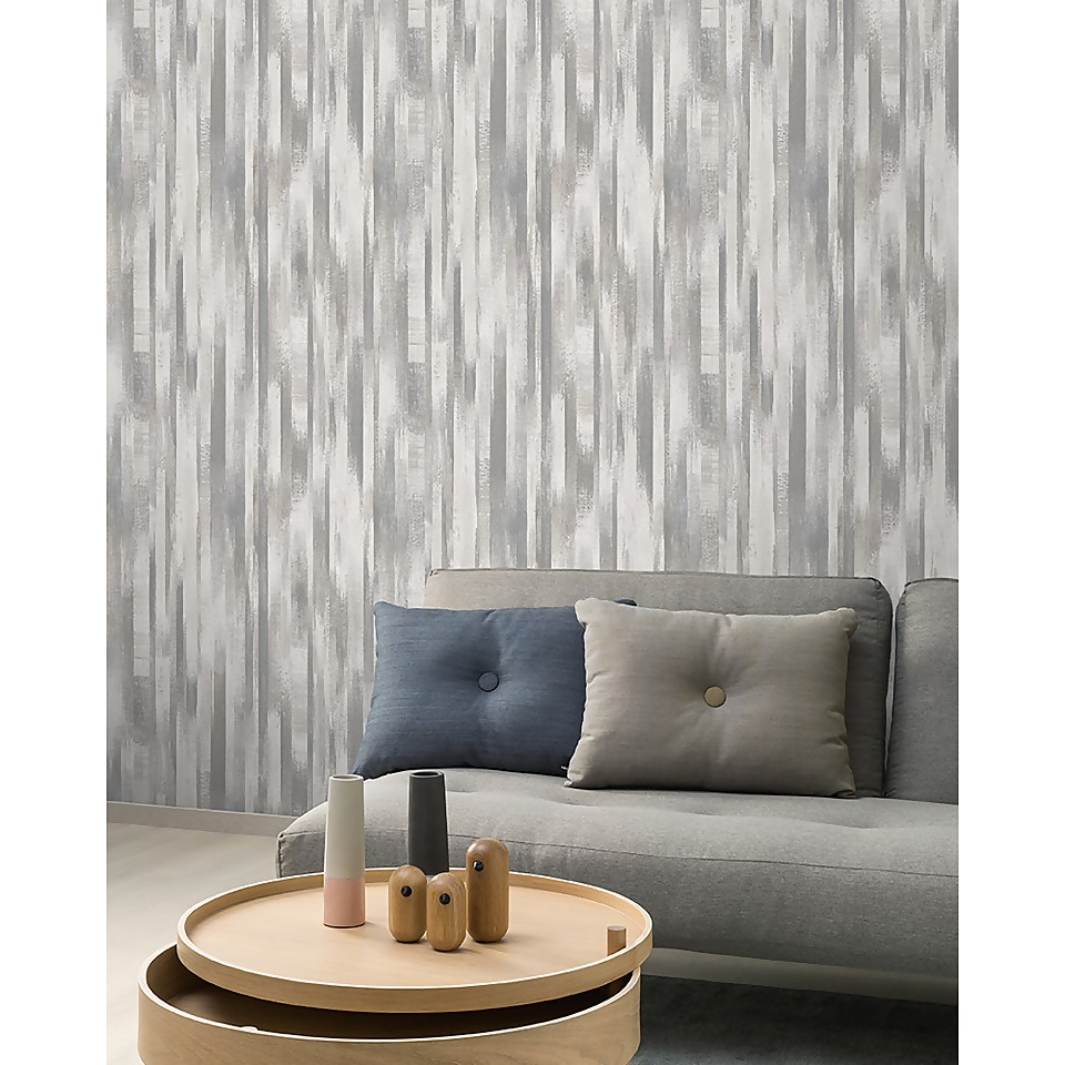 GrandecoLife Perspectives Moranne Grey Wallpaper