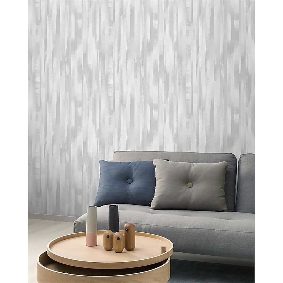GrandecoLife Perspectives Moranne Light Grey Wallpaper