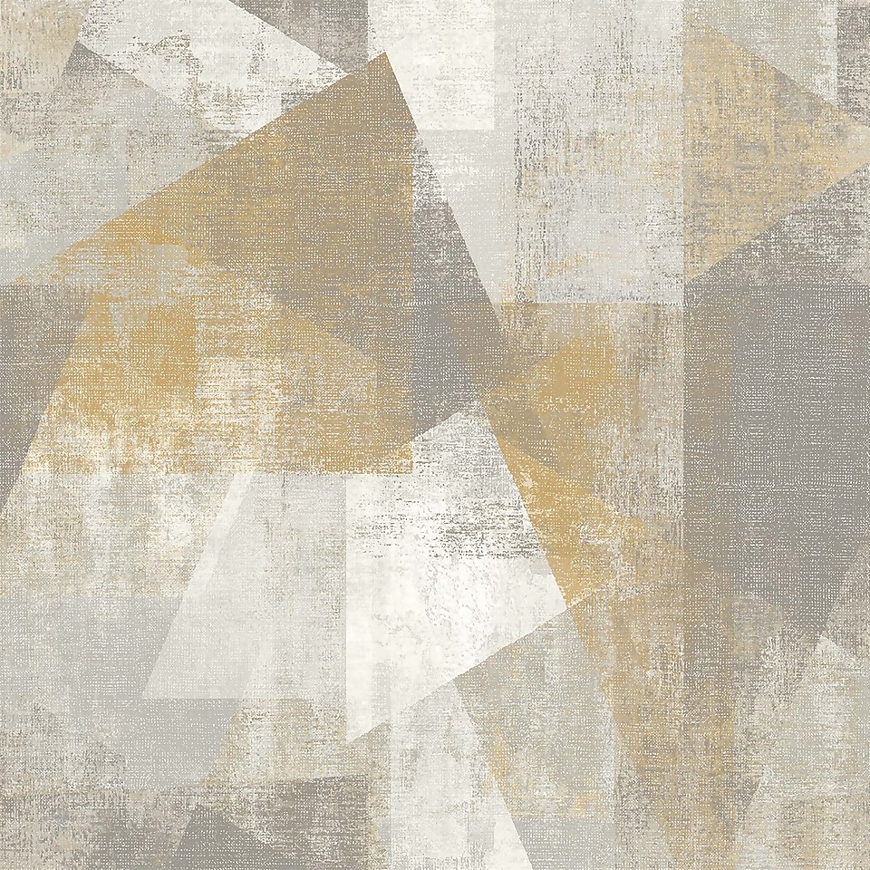 GrandecoLife Perspectives Vincent Yellow Wallpaper