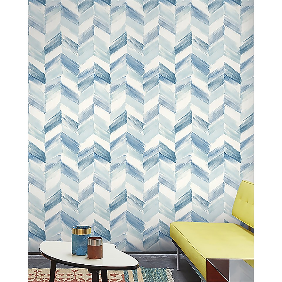 GrandecoLife Inspiration Wall Betti Aqua Wallpaper