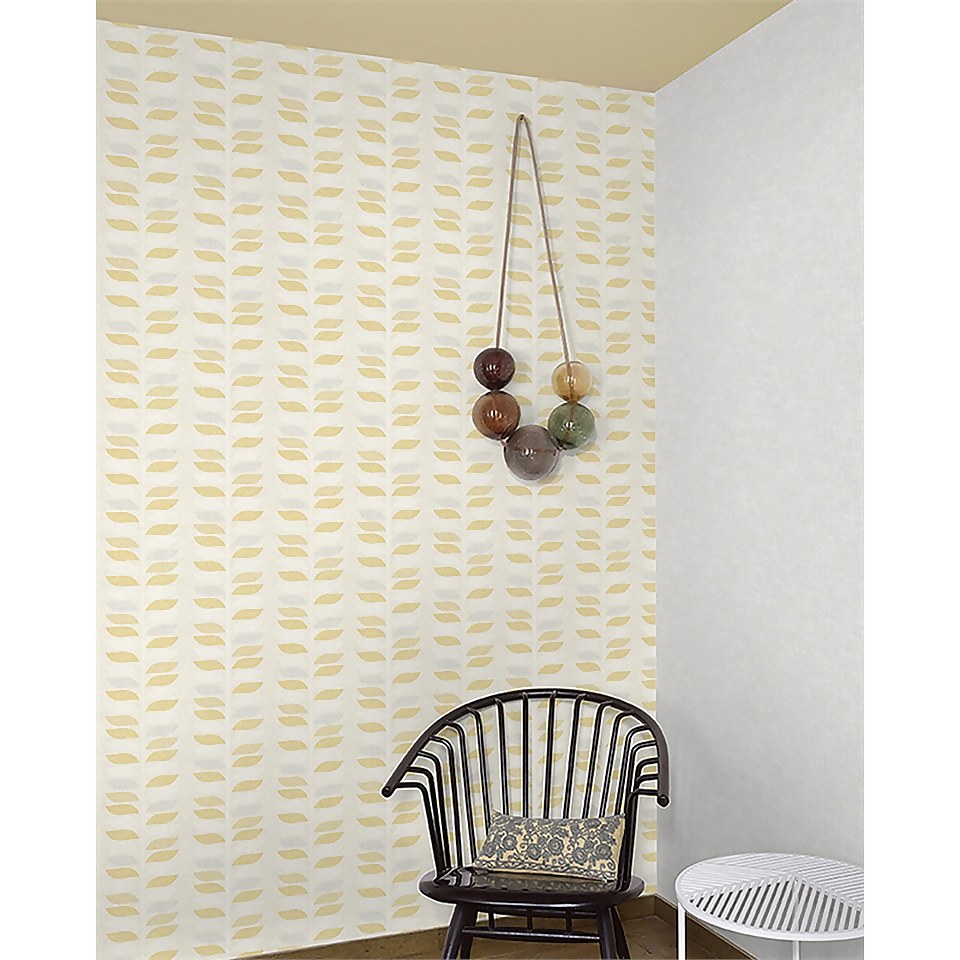 GrandecoLife Inspiration Wall Meron Yellow Wallpaper