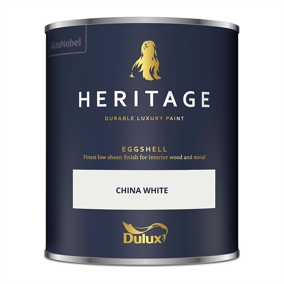 Dulux Heritage Eggshell Paint China White - 750ml