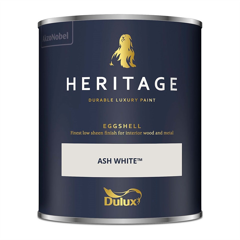 Dulux Heritage Eggshell Paint Ash White - 750ml