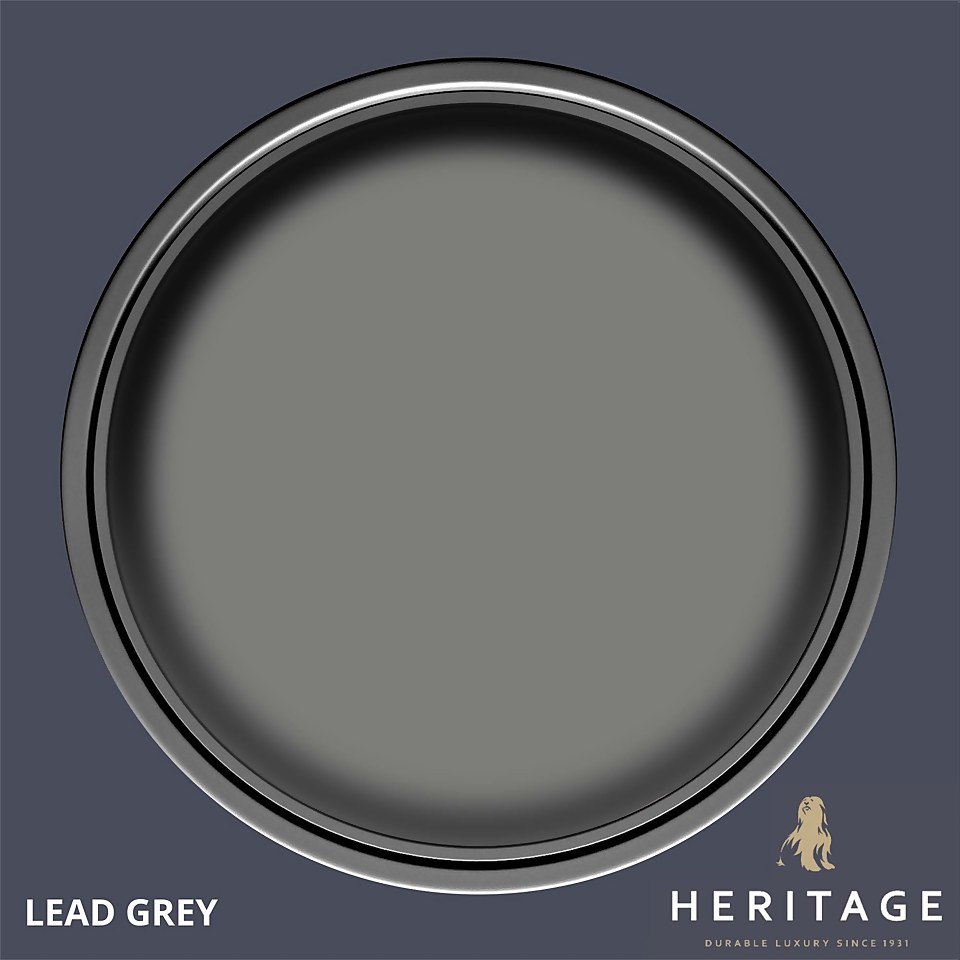 Dulux Heritage Matt Emulsion Paint Lead Grey - 2.5L