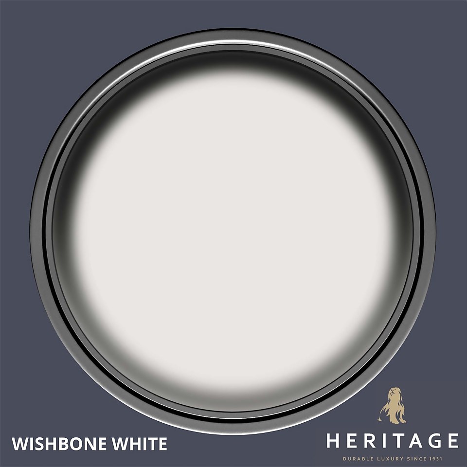 Dulux Heritage Matt Emulsion Paint Wishbone White - 2.5L