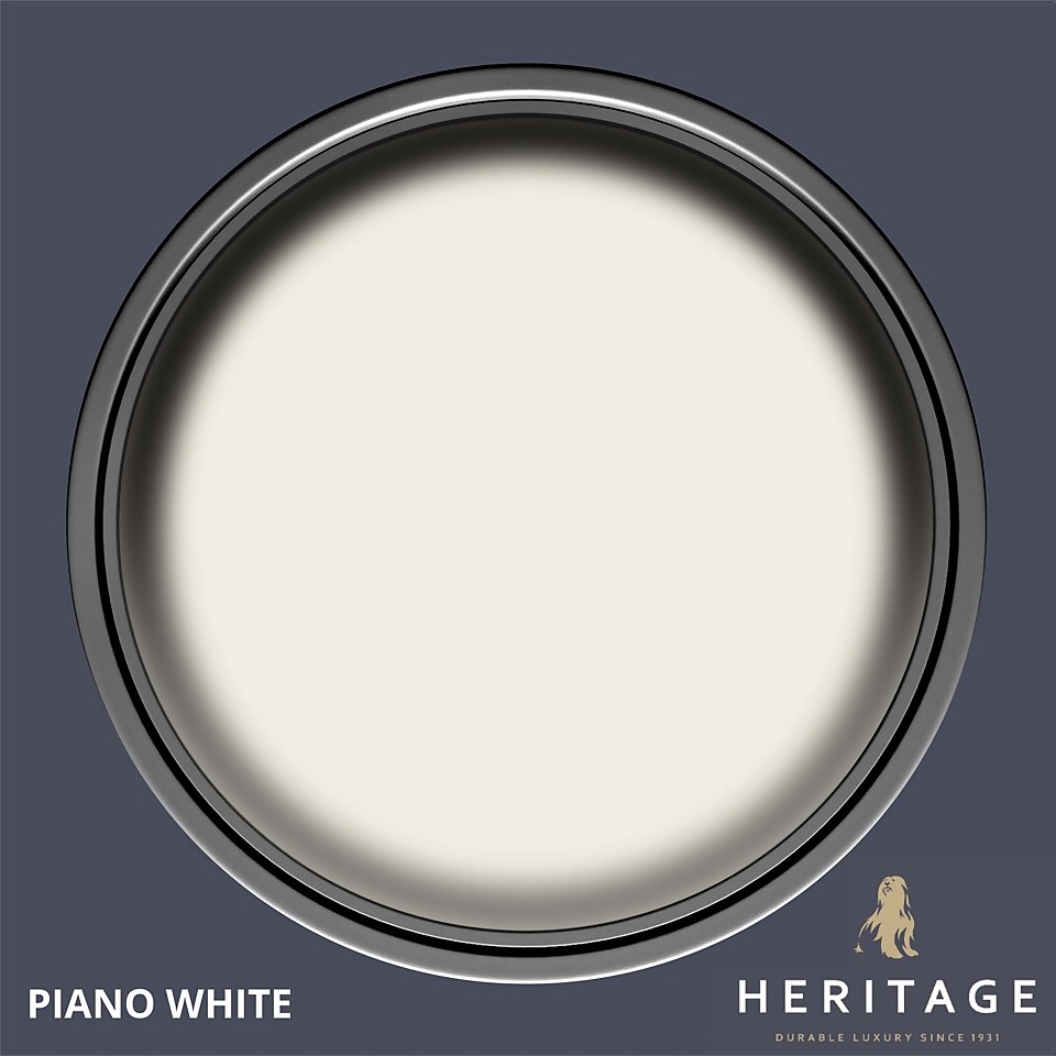 Dulux Heritage Matt Emulsion Paint Piano White - 2.5L