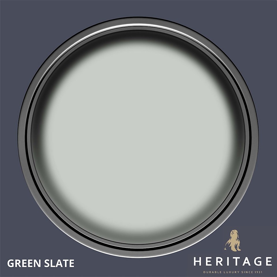 Dulux Heritage Matt Emulsion Paint Green Slate - 2.5L
