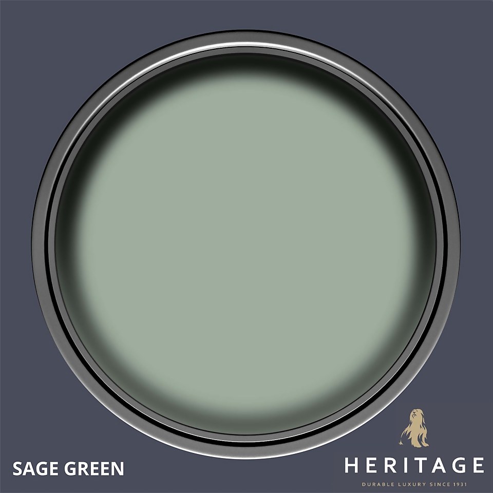 Dulux Heritage Matt Emulsion Paint Sage Green - 2.5L