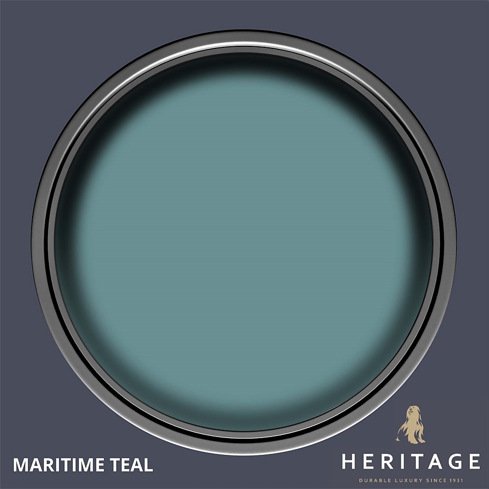 Dulux Heritage Matt Emulsion Paint Maritime Teal - 2.5L