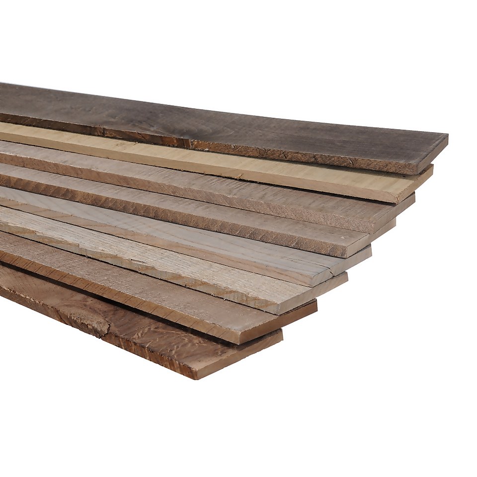 Provincial Plank Hardwood Cladding Panels - (H)1220x(W)94x(D)9mm