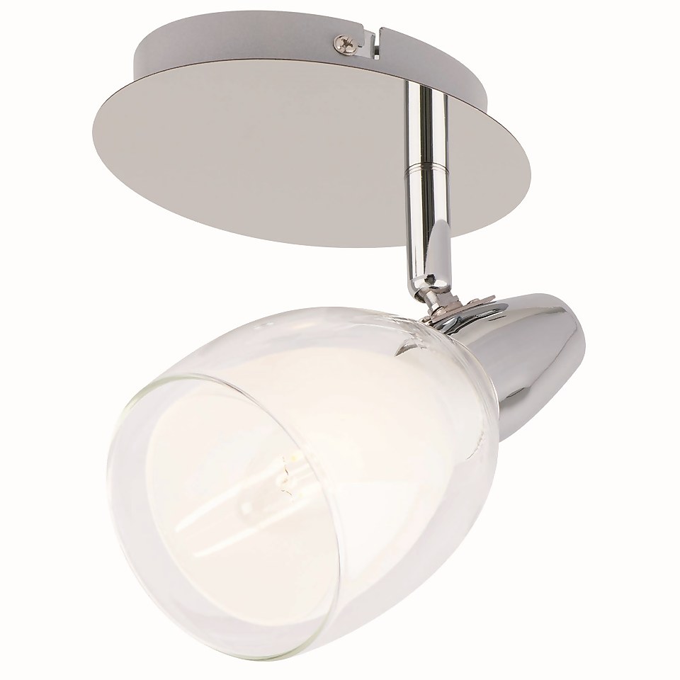 Eliza Single Lamp Spotlight - Chrome