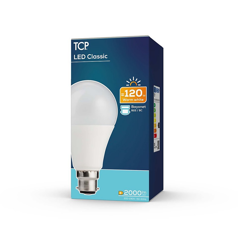 TCP Lightbulbs LED Classic 2000lm BC Warm