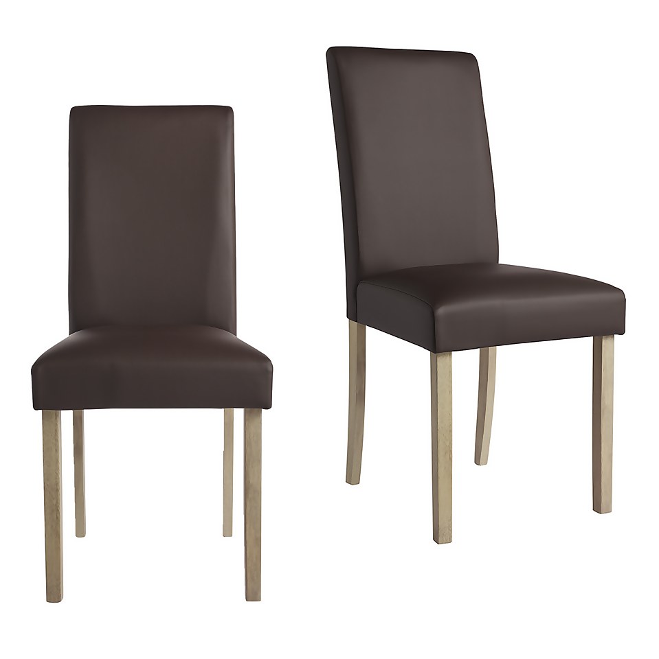 Marcy Dining Chair - Set of 2 - Chocolate