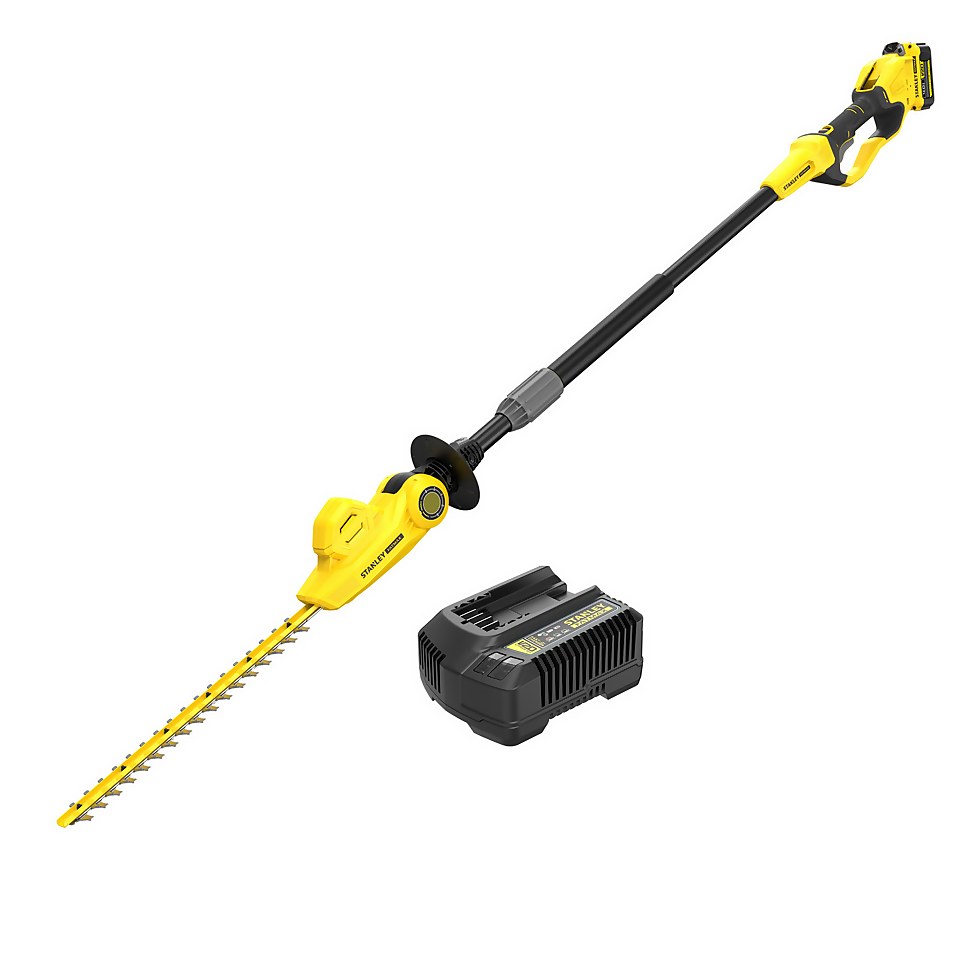 STANLEY FATMAX V20 18V Cordless Pole Hedge Trimmer 45cm (Sfmcph845M1-Gb)