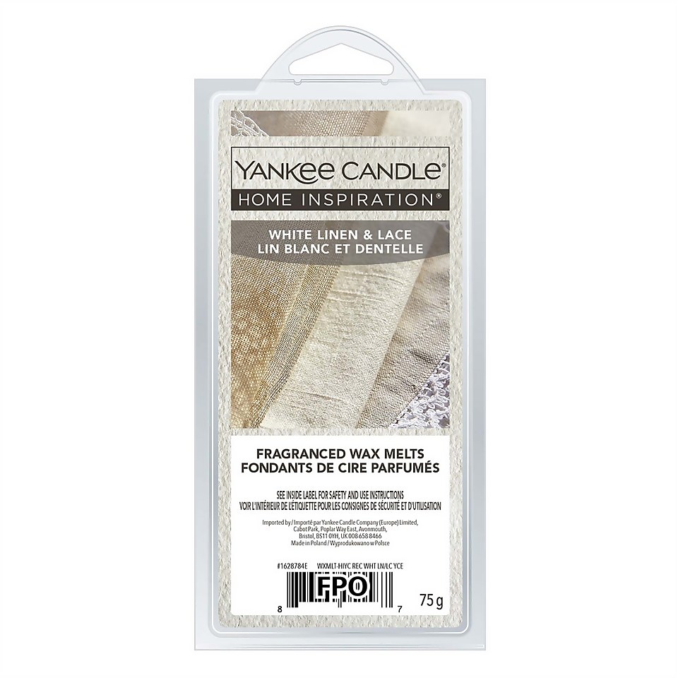 Yankee Candle Home Inspiration Wax Melt - White Linen & Lace
