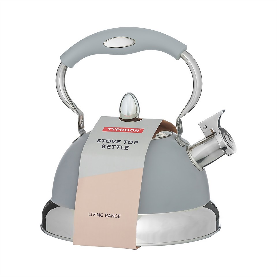 Typhoon Living Grey Stove Top Kettle 2.5l
