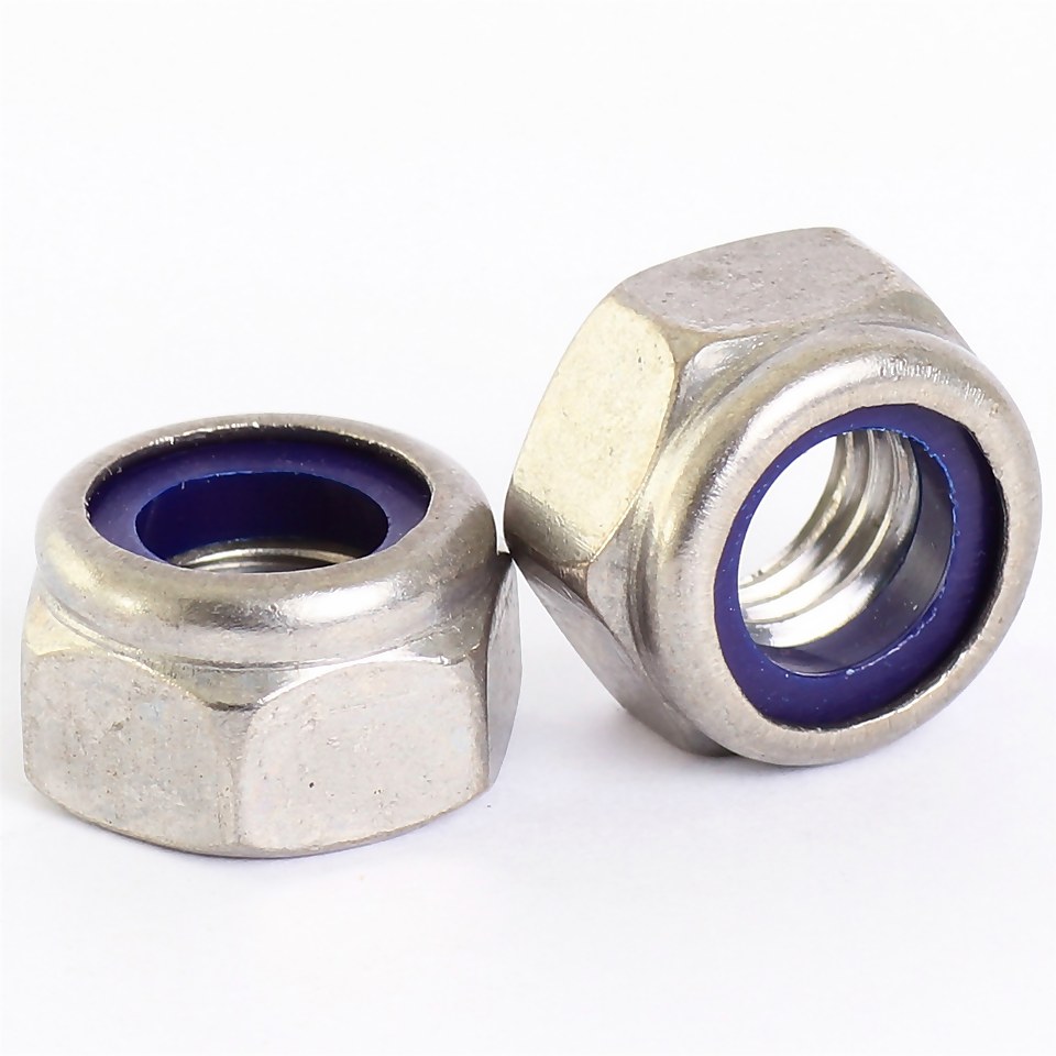 Pinnacle Lock Nuts M8 Stainless Steel 316 - 10 Pack