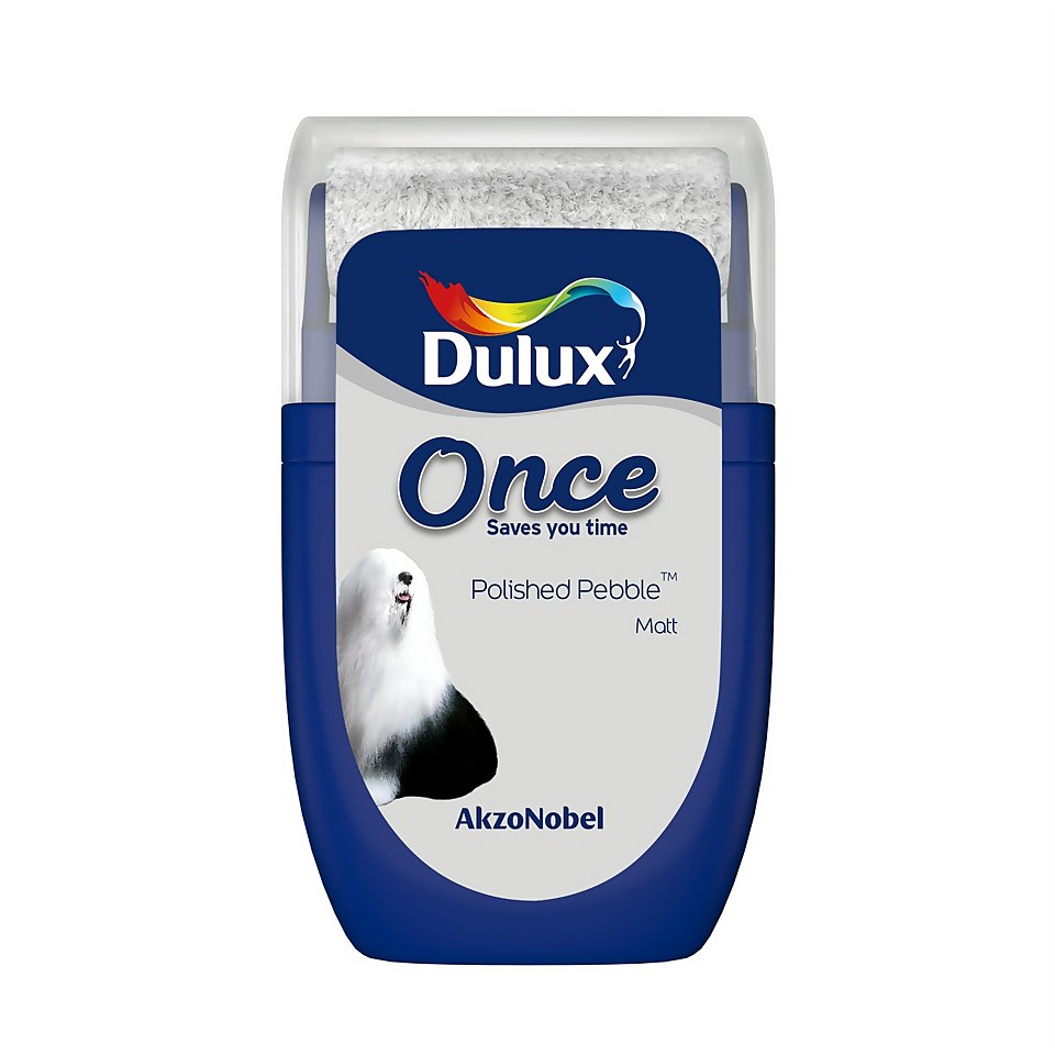 Dulux Once Polished Pebble Tester Paint - 30ml