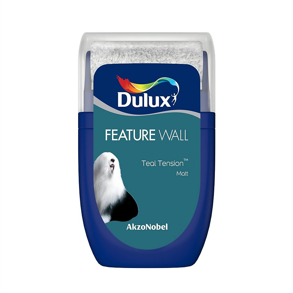 Dulux Feature Wall Teal Tension Tester Paint - 30ml