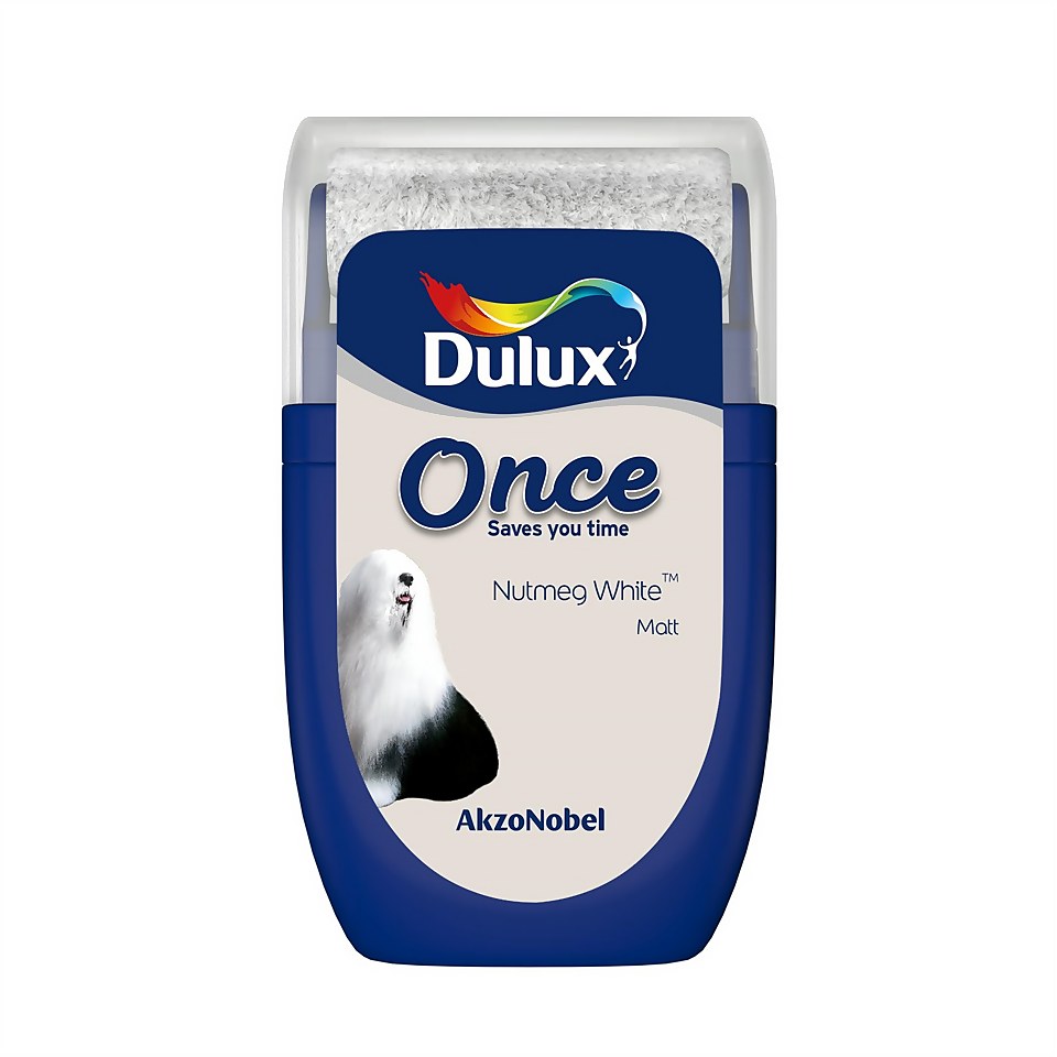 Dulux Once Nutmeg White Tester Paint - 30ml