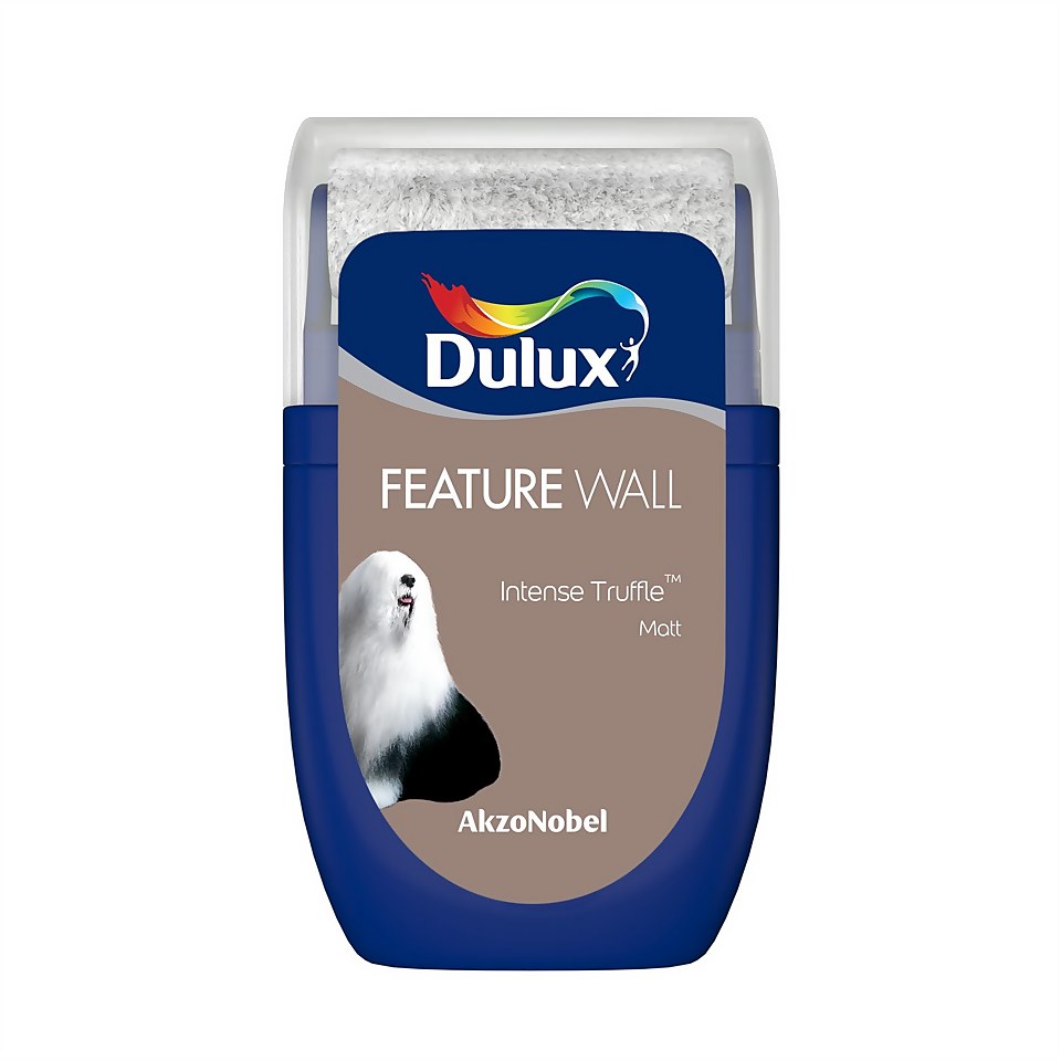 Dulux Feature Wall Intense Truffle Tester Paint - 30ml