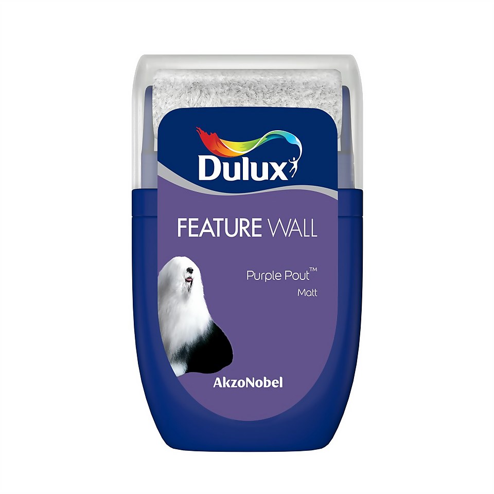 Dulux Feature Wall Purple Pout Tester Paint - 30ml