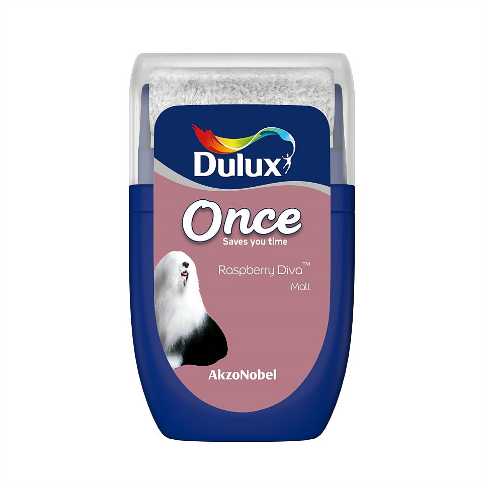 Dulux Once Raspberry Diva Tester Paint - 30ml