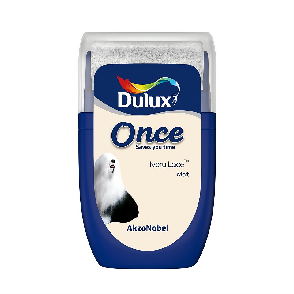 Dulux Once Ivory Lace Tester Paint - 30ml