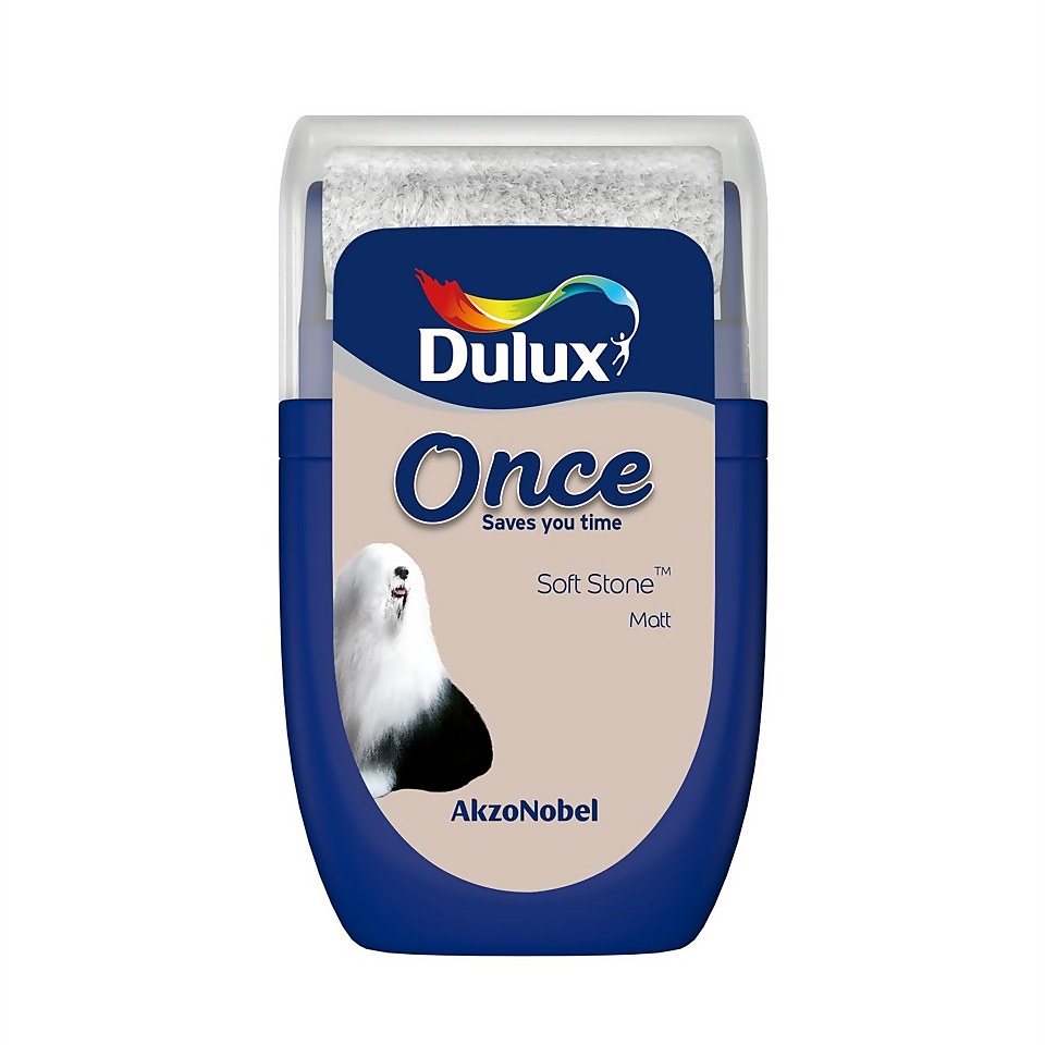 Dulux Once Soft Stone Tester Paint - 30ml