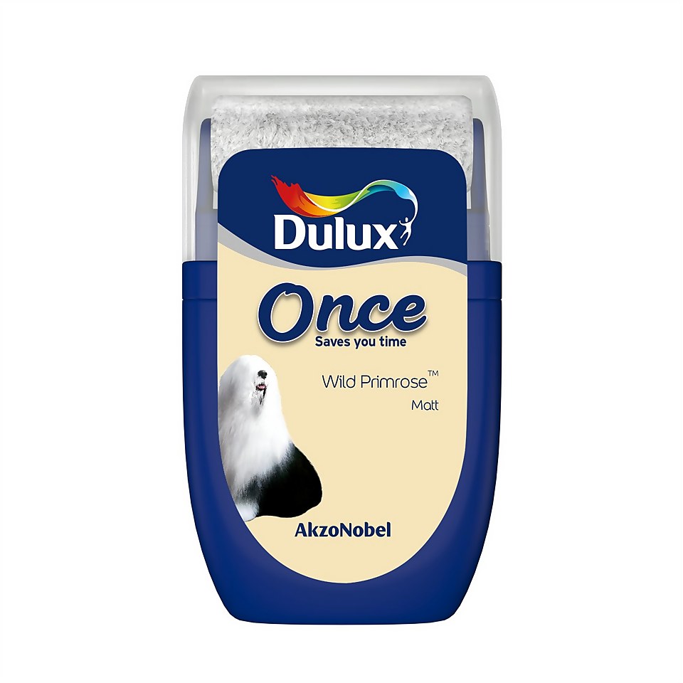 Dulux Once Wild Primrose Tester Paint - 30ml