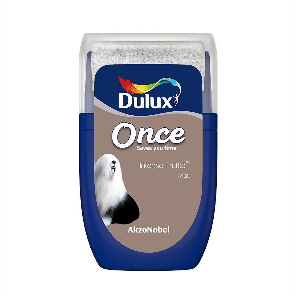 Dulux Once Intense Truffle Tester Paint - 30ml
