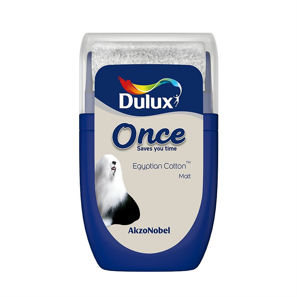 Dulux Once Egyptian Cotton Tester Paint - 30ml